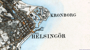 Helsingør med Kronborg